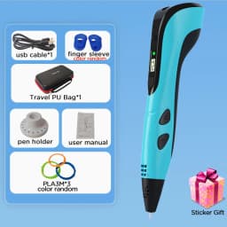 New 3D Pen 3D Printing Pen for Children 1.75mm PLA Filament DIY Drawing Birthday Christmas Gifts for Kids