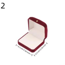 ●1PCS Flocking Gold Buckle Jewelry Box Pendant Ring Necklace Earring Bracelet Display Storage Box Luxury Feelings Packaging Box