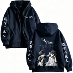 Anime Attack on Titan Mikasa Ackerman Eren Jaeger Zipper Hoodies Men Clothing Long Sleeves Zip Up Hooded Sweatshirt Jackets Coat