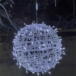 Christmas LED Rattan Ball String Lights Outdoor 20CM 30CM Fairy Garden Lights Garland for Party Wedding Patio Tree Street Decor