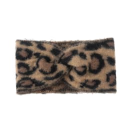 Leopard Headband Wool Knitted Chunky Headbands Elastic Crochet Turban Ear Warmer Headwraps for Children Adult Hair Accessories