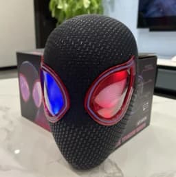 In Stock Miles Spider-Man 1:1 Scale Electronic Mask With Moving Glowing Eyes Ring Control Cosplay Toy Gift For Boys Gift