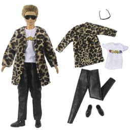 1 Set Doll Clothes Leather Clothing Outfit for 12 Inch Ken Doll Many Style for Choice 05