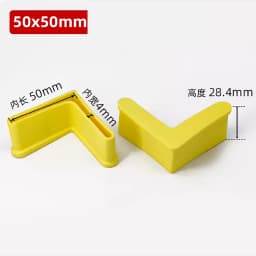 PVC Foot Cover Triangle Angle Iron Foot Rubber Pad Non-Slip Shelf Furniture Feet Leg Pads Floor Protector Black White Yellow