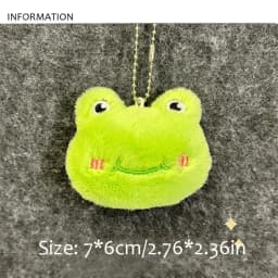 Cartoon Soft Animal Keychain Cute Plush Bear Keyring For Women Rabbit Frog Doll Keychain Backpack Pendant Ornaments Girls Gift
