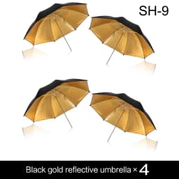 Photo Studio Umbrella Set 33 ' 84 cm White Soft Light Umbrella + Dual-use Reflective Umbrella 4 Pieces Photography Accessories