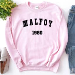 2025 Draco Malfoy Sweatshirt Magic Movie HP Wizard World Pullover Vintage Wizard School Retro Malfoy 1980 Crewneck Sweatshirts