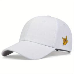 Unisex Side Finger Embroidery Baseball Caps Spring And Autumn Outdoor Adjustable Casual Hats Sunscreen Hat Sports Cap