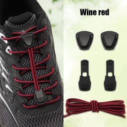 Triangle Lock No-Tie Shoelaces, Elastic Lazy Laces Buckle Set, Durable Replacement Strings for Sneakers & Outdoor Shoes 1 Pair
