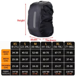 Waterproof Backpack Cover Ravel Safety Outdoor Backpack Cover Waterproof Rain Cap Cover