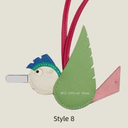 Crocodile & Lizard Skin Bird Charm Handmade Luxury Bag Charm Pendant For Birkin & Kelly Bag Unique Designer Handbag Accessory