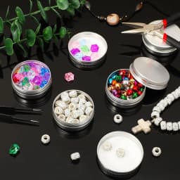 5-10pcs 5g - 100g Empty Aluminum Tins Cans Silver Metal Round Cans with Screw Lid for Salve Spices Candles Lipstick