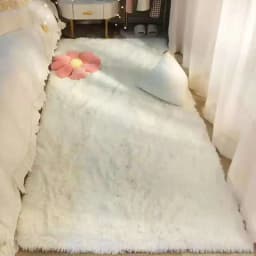 VIKAMA Tie-dyed Fluffy Carpets For Living Room Decor Bedside Rug Warm Plush Floor Mats Children's Room Play Mats Furry Carpet