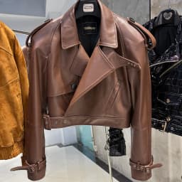 YOLOAgain Women's Real Leather Jacket Sheepskin Coat