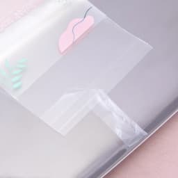 50pcs Small Fresh Morandi Color Opp Self-adhesive Bag Jewelry Universal Display Packaging Bag