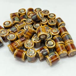 10Pcs 10*9MM Ceramic Cylinder Spacer Loose Beads for Jewelry Bracelet Necklace Accessories DIY