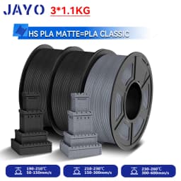 JAYO 3.3KG High Speed Matte  PLA=PLA Classic Filament 1.75mm 30mm/s - 600mm/s Print Range High Flow Speedy PLA Printer Filament