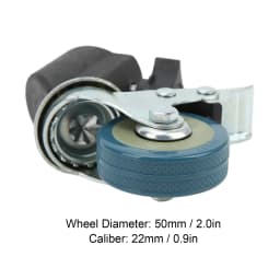 3pcs 22mm Swivel Caster Wheels Set for Photography Light Stand Tripod Studio Photo Video Shooting Locking Caster Set with Brake