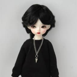 Doll Wigs JD075 1/6 1/8 1/4 1/3 Short Boyish Cupid Curls Synthetic Mohair BJD Wigs 5-6' 6-7' 7-8' 8-9' OB11 YOSD Doll Hair