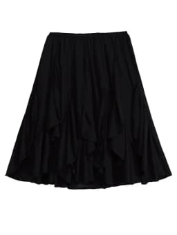 2026 Chic Women's Casual High Quality Knee-length Pink Layered Skirts Ladies Elegant A-line Tierred Ruffles Elastic Midi Skirt