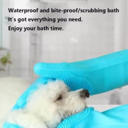 Gloves for Dogs And Cats Silicone Bathing Shampoo Scrubber Dishwashing Cleaning Glove Hair Removal Multi-Functional Pet Care