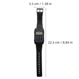 2Pcs Kid Calculator Watch Educational Digital Wristwatch with Time Display Math Calculation Function Clear Readable Screen