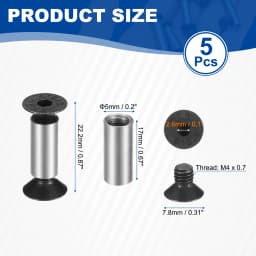 5/10pcs Knife Handle Screws M4 Hex Sink Head Stainless Steel Pocket Knife Pivot Pin Folding Knives Bolts Fasteners Blade Fixing