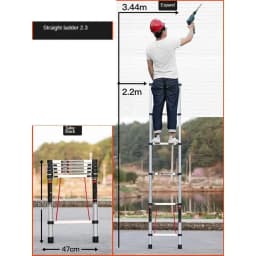 7 Meter Telescopic Ladders Portable Folding Aluminium Ladders Multipurpose Household Step Stair Engineering Staircase for Home