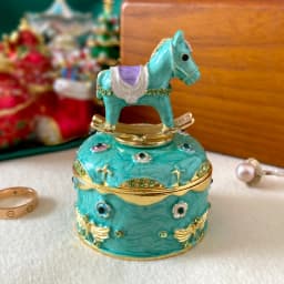 12 Styles Jewelry Trinket Box Hinged Metal Enameled Figurines Hand Painted Storage Case Wedding Ring Holder Home Dresser Decor