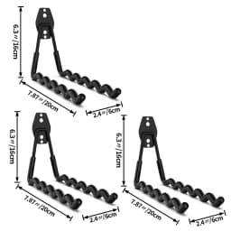 Heavy Duty Metal Hook Garage Organizer Wall Mount Anti-slip Bicycle Hanger Hooks Storage Hook For Ladders Garden Tool