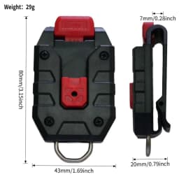 Universal Quick-Hanging Tape Measure Belt Clip for Tajima Milwaukee Digital Measuring Tape - Man's Gift