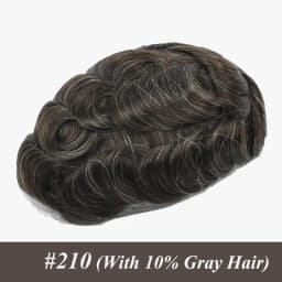 0.02-0.03MM Toupee Men Truly Ultra-Thin Microskin Male Hair Prosthesis Premier Toupee for Men Men's Wig 100% Human Hair System