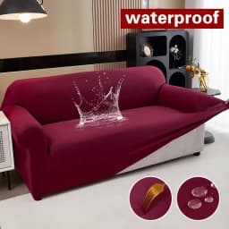 Waterproof Stretch Sofa Slipcover Non-slip Sofa Covers for Living Room Couch Cover Corner Furniture Protector for Kids, Pets