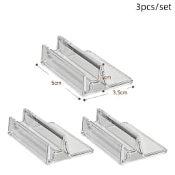 1/2/3Pcs Clear Acrylic Anime Merch Display Stand With Base Hanging Bar For Keychains Photocards Standees For Anime Collectors