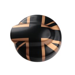 Brand New Plastic Style Gloss Black Car Fuel Tank Cap Cover Sticker For MINI Cooper S JCW Clubman R55 R56 Auto Accessories