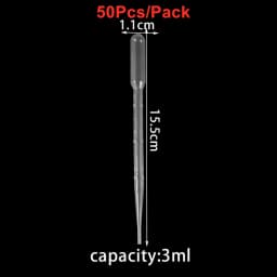 0.2/0.5/1/2/3ML Disposable Plastic Squeeze Transfer Pipettes Dropper For DIY SIlicone Epoxy Resin Molds Jewelry Making