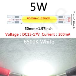 8pcs LED COB Lamp Beads Chip High Power 1W 3W 5W DC3V 9V 12V 15V For LED Car Bicycle Flashlight Wall Lamp Lights Tube Repair DIY