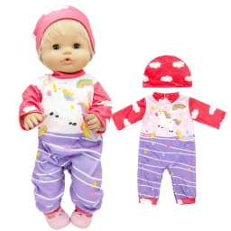 Fit 38 Cm Nenuco Doll Clothes Blue Coat Shirt Pants Ropa Y Su Hermanita Reborn Baby Doll Costumes Kids Gifts