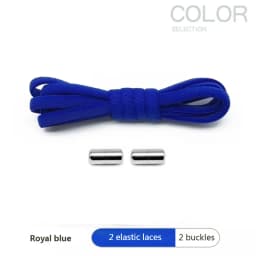 4Pcs/1Pair 100cm Elastic No Tie Shoelaces Metal Lock Shoe Laces For Kids Adult Sneakers Quick Shoelaces Semicircle Shoestrings