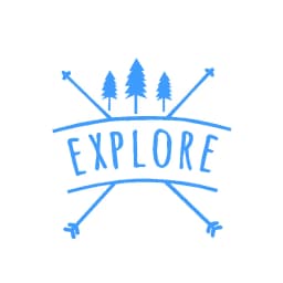 Explore In The Forest Cars Decals Tree Silhouette Vinyl Car Stickers For Computer Laptop Or Car Decoration