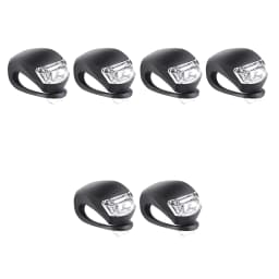 2-10pcs LED Silicone Bicycle Front Rear Light Set 3 Modes Waterproof MTB Mountain Road Bike Cycling Headlight Tail Warning Lamp