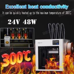 For Snapmaker U1 Hotend 24v 48w Ceramic Block Kit Stable Heating, 0.2-0.8mm Hardened Steel Nozzle Print Head for Snapmaker U1