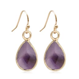 Waterdrop Natural Stone Dangle Labradorite Earrings for Women Newly Designed Female Daily Wear Wholesale Dropshiping