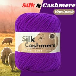 10pcs Silk Cashmere Yarn DK Double Knitting, High Quality, Soft and Warm, for Crochet and Knitting, for Christmas, Halloween, Ea