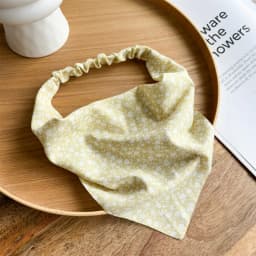 1PCSummer Vintage Floral Triangle Headband, Elastic Boho Flower Print Hair Kerchief, Sweet Breathable Hair Scarf For Women Beach