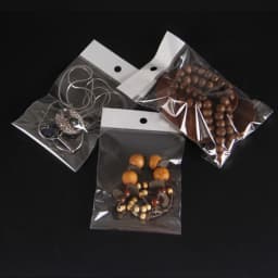100pcs Transparent Self Adhesive Bag Plastic Hanging Opp Pouches Seal Gift Bag for Handmade Jewelry Display Retail Packing Bags