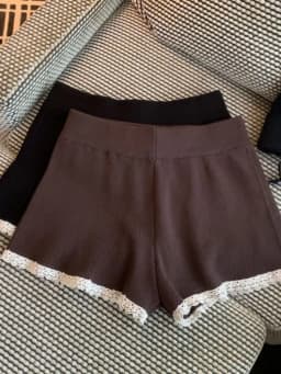 New Elegant Knitted A-Line Short Pants Soft Casual Pants High Waist Briefs Polyester Fiber High Waist Bum-Lifting Spring Season