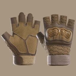 Men Half Finger Tactical Gloves Combat Hunting Hard Shell Protective Fingerless Anti-skid Wear-resistant Gloear-resistant Gloves