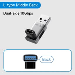 Hagibis USB A Male to USB C Female Adapter 10Gbps High-Speed Data Transfer 60W Fast Charging Conventer Plug for Macbook Tablet