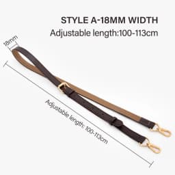 CRAZYSMITH Genuine Leather Replacement Wide Shoulder Bag Strap for LV Onthego Tote Bag Adjustable Crossbody Handbag Belts Straps